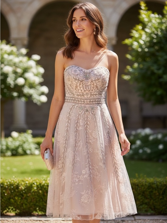 Sue Wong Dresses & Skirts - Sue Wong Nocturne Strapless Beaded Embroidered Cocktail Dress | Size 8 | NWT